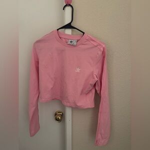 Adidas Pink Crewneck Crop Top